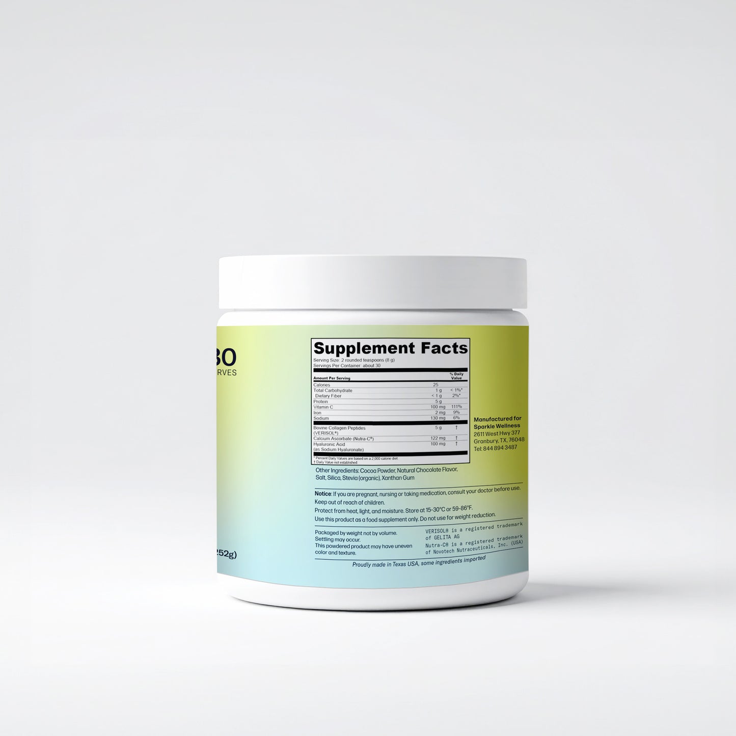 Skin Boost Plus Powder Chocolate 30 Back 2, 44426454335706
