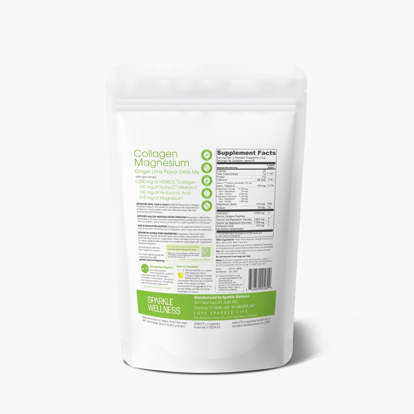 Collagen Magnesium Ginger Lime Back, 44336898998490