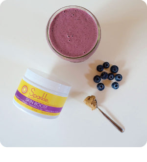 Blueberry Acai Almond Butter Smoothie