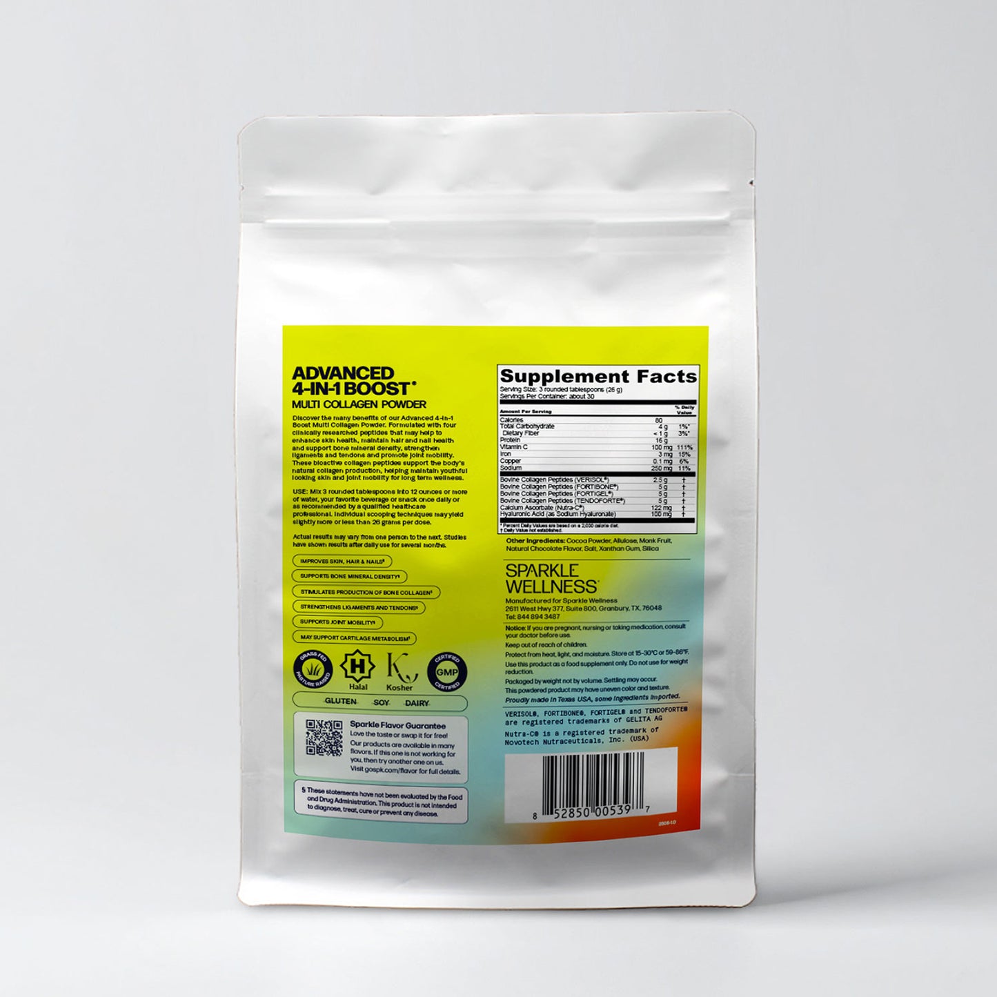 
                  
                    Sparkle Wellness Advanced 4-in-1 Boost (Chocolate) back, 47122789335258
                  
                