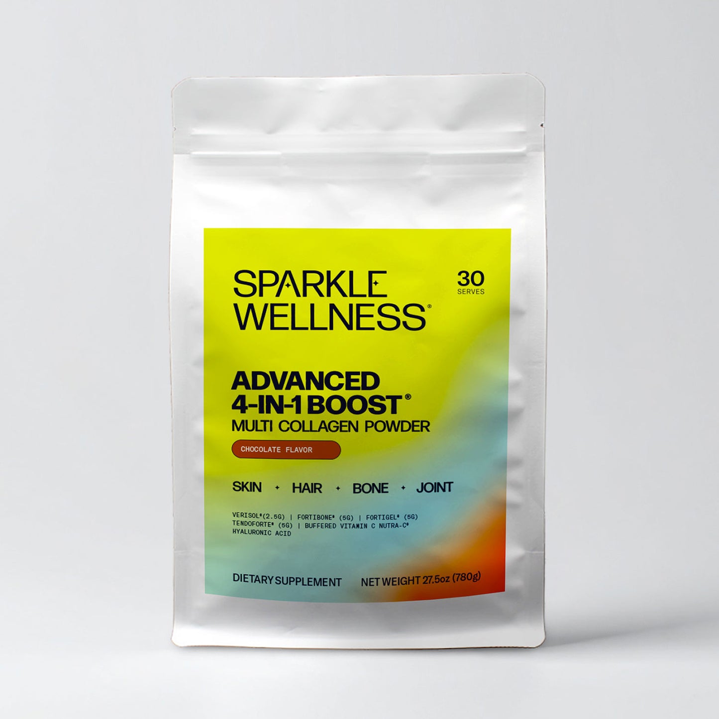 
                  
                    Sparkle Wellness Advanced 4-in-1 Boost (Chocolate) front, 47122789335258
                  
                