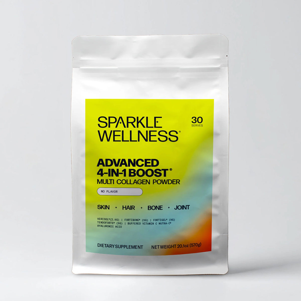 Advanced 4-in-1 Boost features bioactive collagen peptides for joints, tendons and ligaments. 
