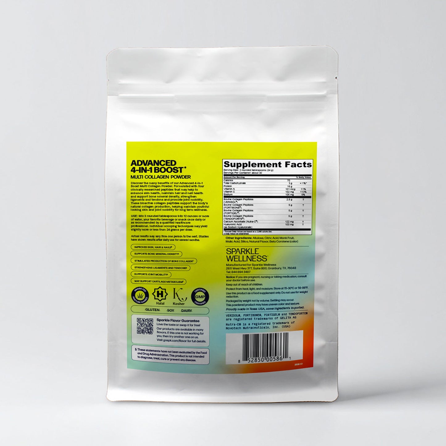 
                  
                    Sparkle Wellness Advanced 4-in-1 Boost (Tropical) back, 47122789400794
                  
                